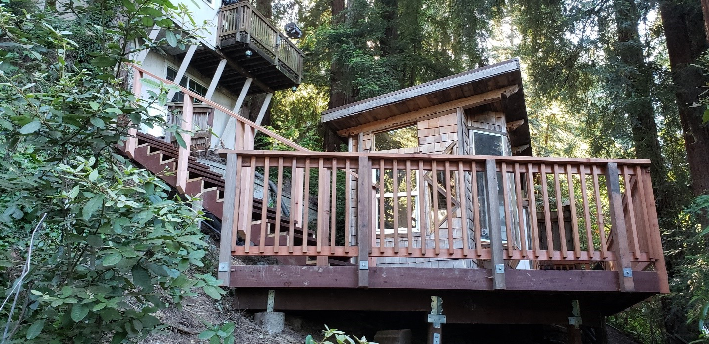A rental property in the Santa Cruz Mountains.